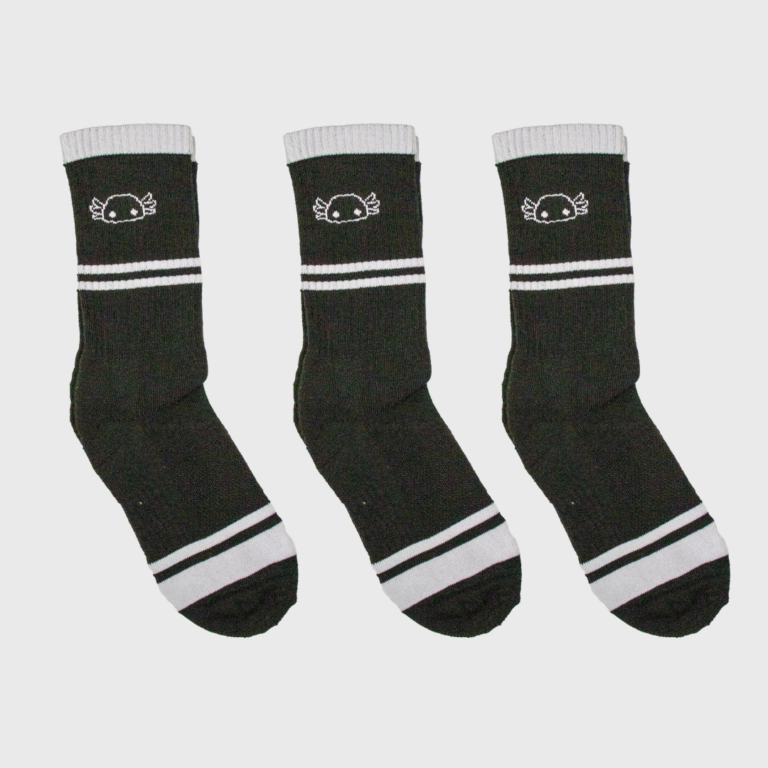 Calcetas Deportivas Negras 3-Pack