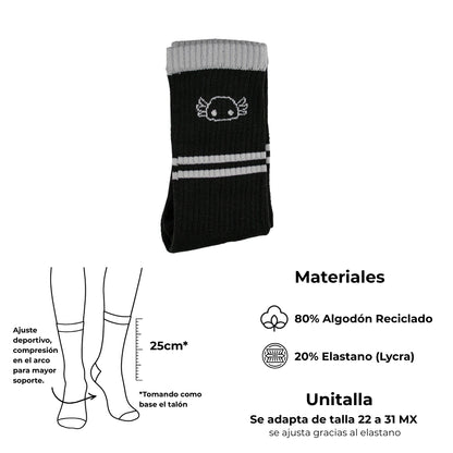 Calceta Deportiva Pro-Fit Negra