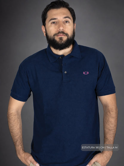 Polo Monstruo de Agua Azul Marino